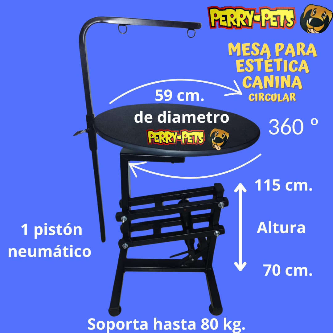 Mesa para Estética Canina Circular - Imagen 2