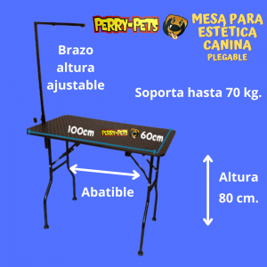 Mesa para estética canina abatible